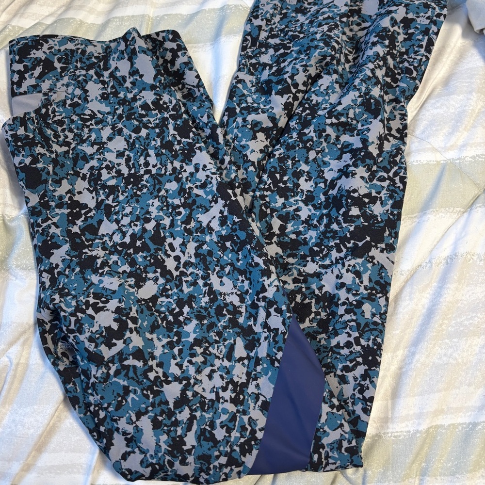 Adidas by Stella McCartney Blue and Black Leggings